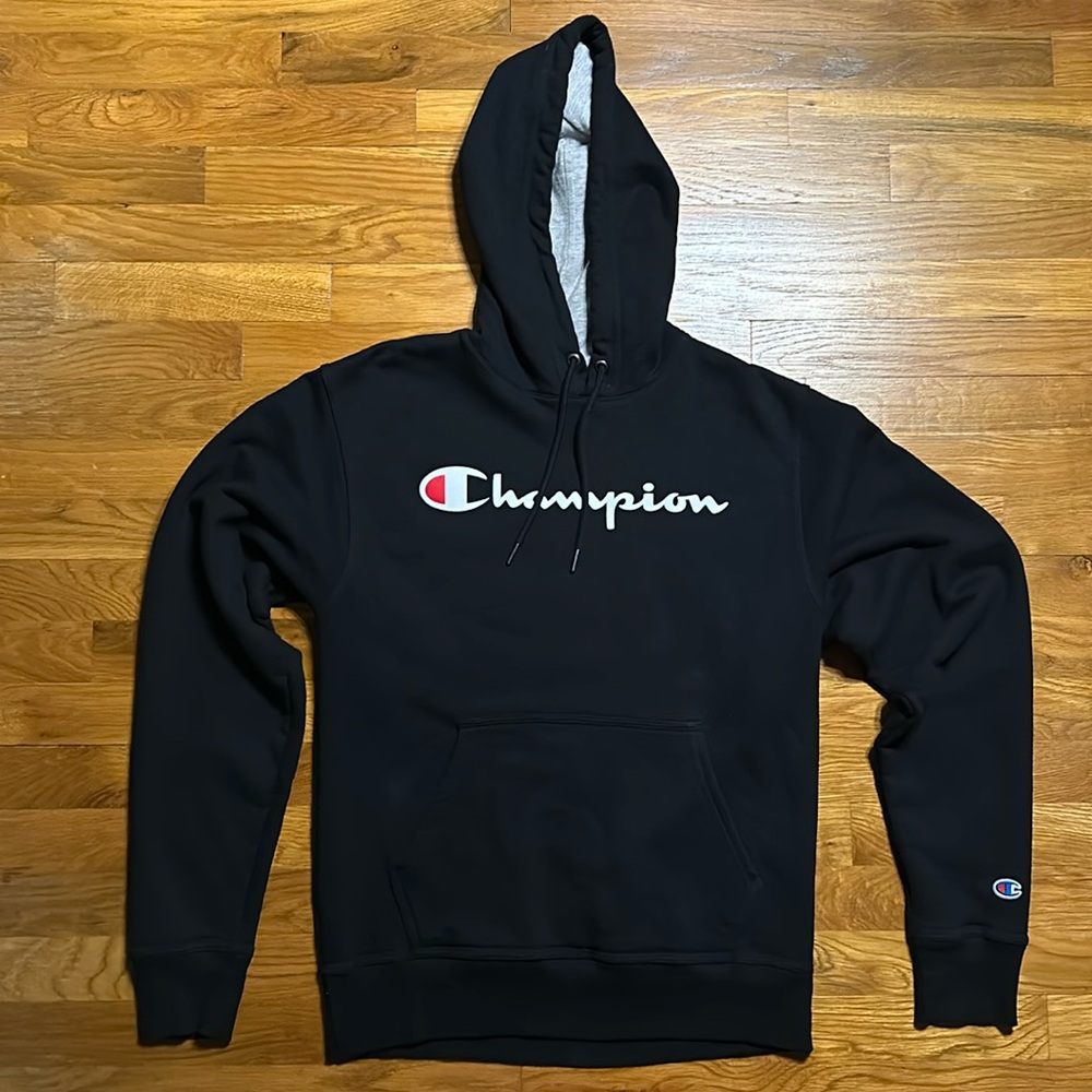 Champion - Men’s Hoodie - Size Small - Black